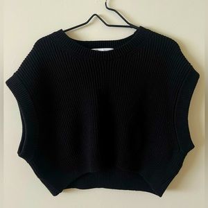 ZARA Cropped Knit Sweater Vest